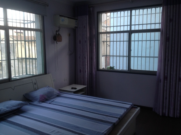 My lovely room with two windows, air condition, big bed and private bathroom.